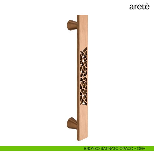 Maniglione per porta Aretè dnd Handles singolo bronzo satinato opaco