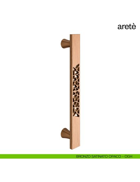 Maniglione per porta Aretè dnd Handles singolo bronzo satinato opaco