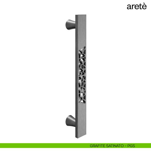Maniglione per porta Aretè dnd Handles singolo grafite satinato