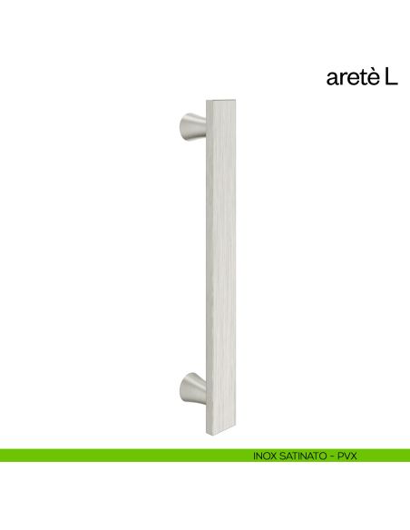 Maniglione per porta Aretè L dnd Handles singolo inox satinato