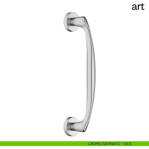 Maniglione per porta Art dnd Handles singolo cromo satinato