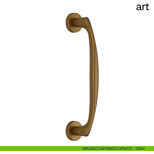 Maniglione per porta Art dnd Handles singolo bronzo satinato opaco