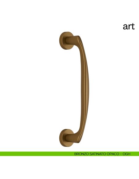 Maniglione per porta Art dnd Handles singolo bronzo satinato opaco