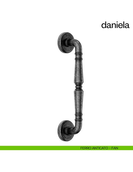 Maniglione per porta Daniela dnd Handles singolo ferro anticato