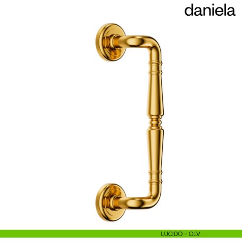 Maniglione per porta Daniela dnd Handles zancato singolo lucido