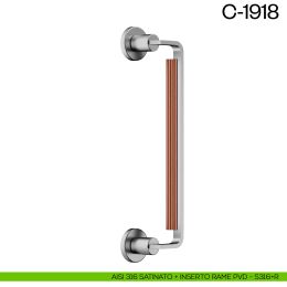 Maniglione per porta C-1918 dnd Handles zancato singolo 2
