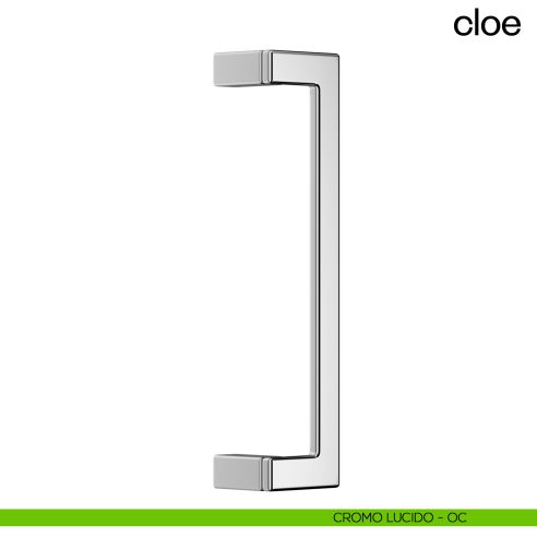 Maniglione per porta Cloe dnd Handles singolo interasse 300 mm cromo lucido