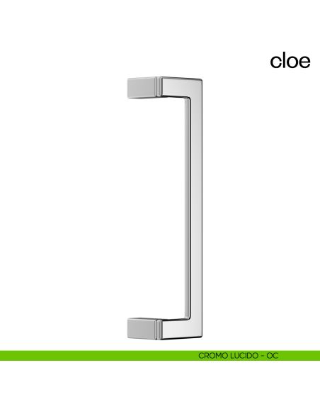 Maniglione per porta Cloe dnd Handles singolo interasse 300 mm cromo lucido