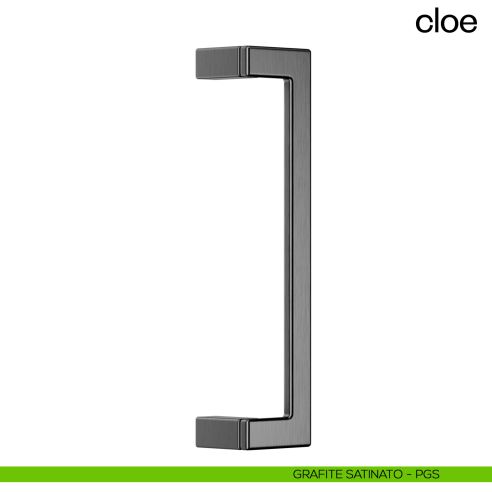 Maniglione per porta Cloe dnd Handles singolo interasse 300 mm grafite satinato