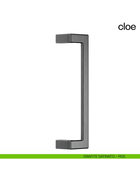Maniglione per porta Cloe dnd Handles singolo interasse 300 mm grafite satinato