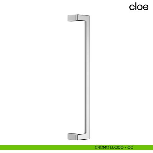 Maniglione per porta Cloe dnd Handles singolo interasse 500 mm cromo lucido