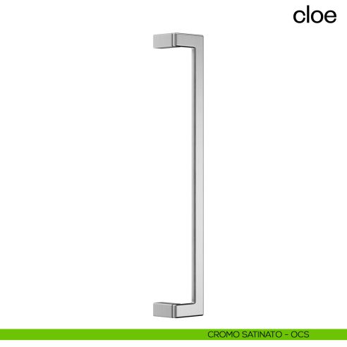 Maniglione per porta Cloe dnd Handles singolo interasse 500 mm cromo satinato