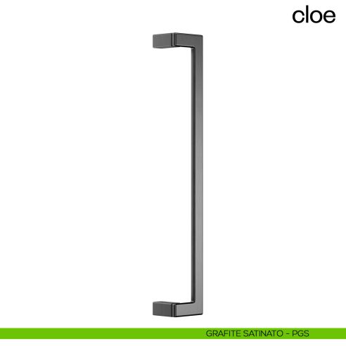 Maniglione per porta Cloe dnd Handles singolo interasse 500 mm grafite satinato