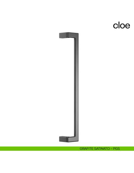 Maniglione per porta Cloe dnd Handles singolo interasse 500 mm grafite satinato