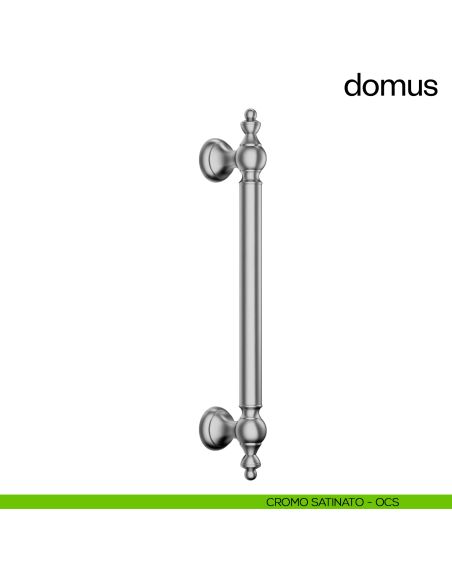 Maniglione per porta Domus dnd Handles singolo interasse 300 mm cromo satinato