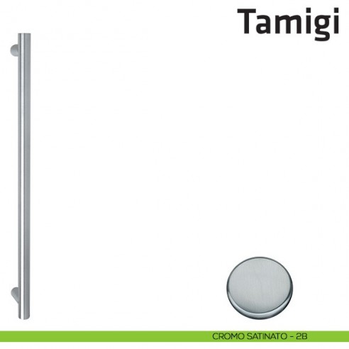 Maniglione per porta Tamigi Comit singolo cromo satinato