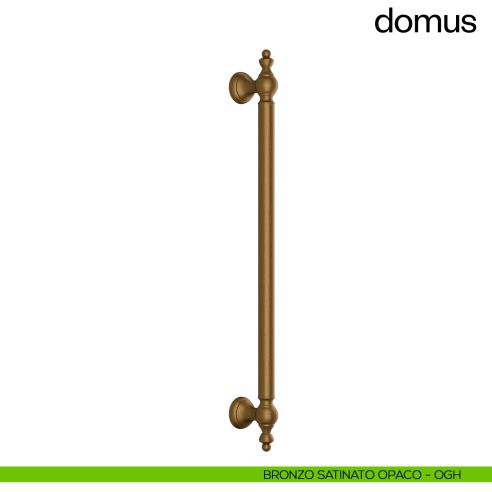 Maniglione per porta Domus dnd Handles singolo interasse 500 mm bronzo satinato opaco