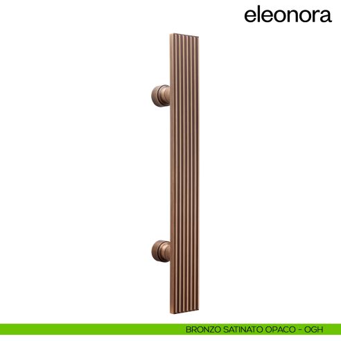 Maniglione per porta Eleonora dnd handles singolo bronzo satinato opaco