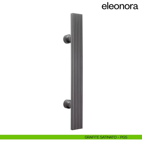 Maniglione per porta Eleonora dnd handles singolo grafite satinato