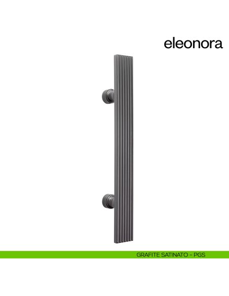 Maniglione per porta Eleonora dnd handles singolo grafite satinato