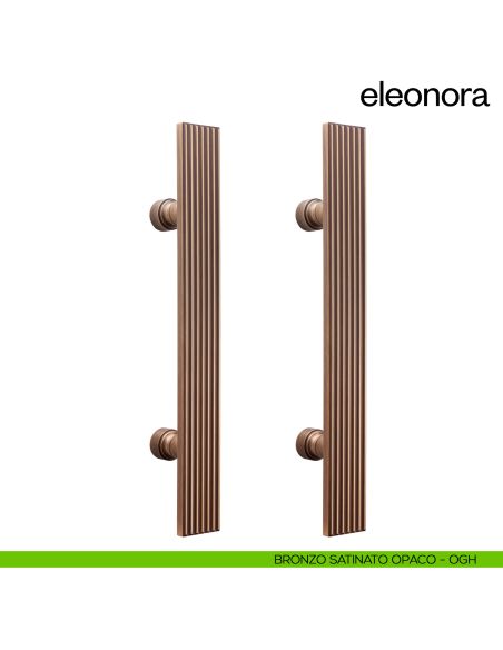 Maniglione per porta Eleonora dnd handles accoppiato bronzo satinato opaco