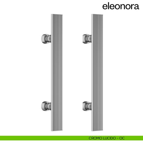 Maniglione per porta Eleonora dnd handles accoppiato cromo lucido