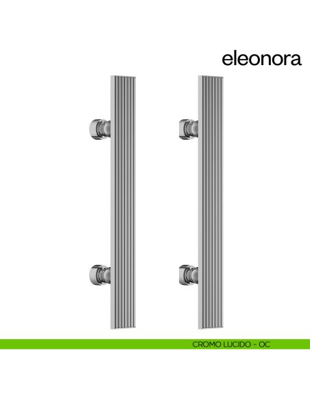 Maniglione per porta Eleonora dnd handles accoppiato cromo lucido