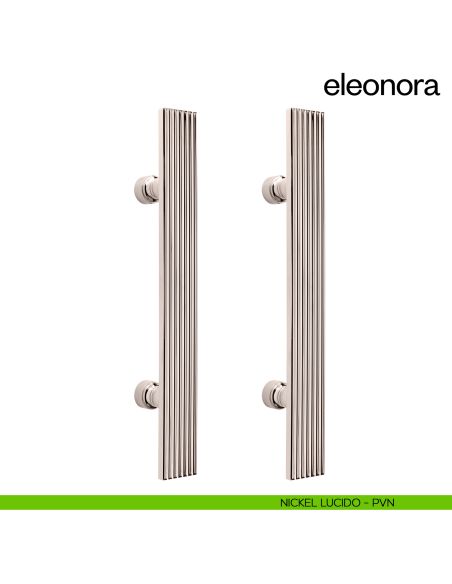 Maniglione per porta Eleonora dnd handles accoppiato nickel lucido