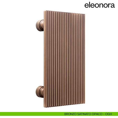 Maniglione per porta dnd handles Eleonora singolo bronzo satinato opaco