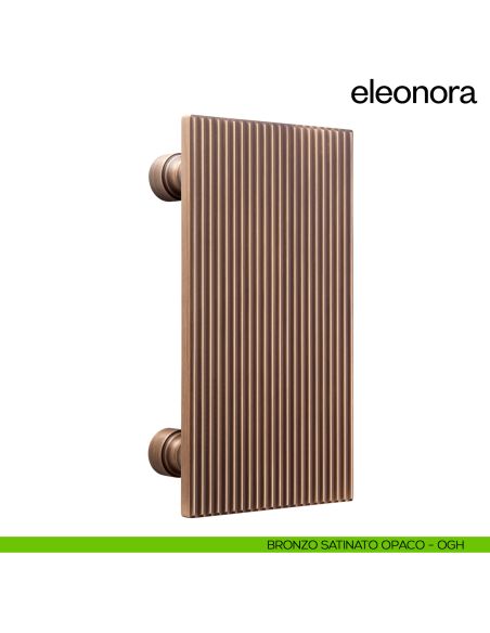 Maniglione per porta dnd handles Eleonora singolo bronzo satinato opaco