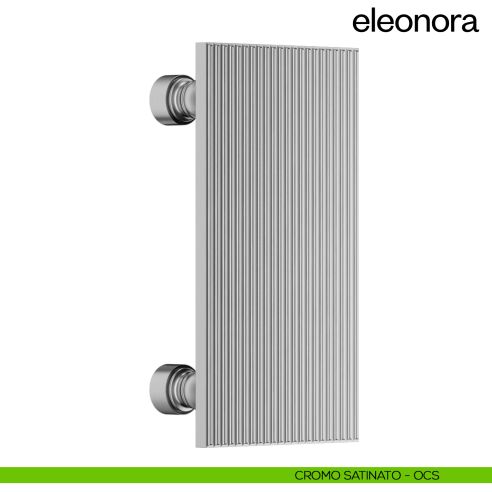Maniglione per porta dnd handles Eleonora singolo cromo satinato