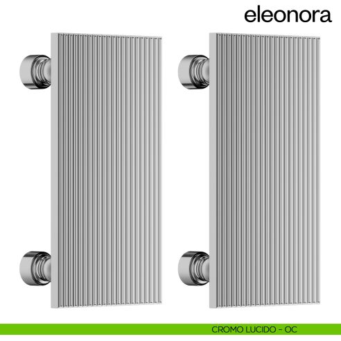 Maniglione per porta dnd handles Eleonora accoppiato cromo lucido