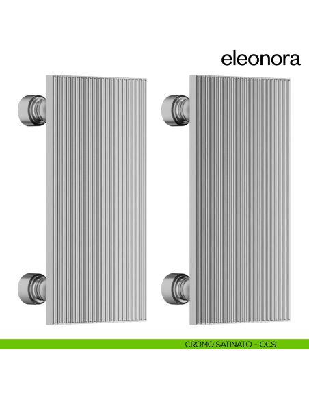 Maniglione per porta dnd handles Eleonora accoppiato cromo satinato