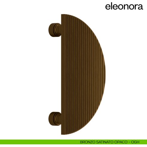 Maniglione per porta dnd handles Eleonora singolo bronzo satinato opaco