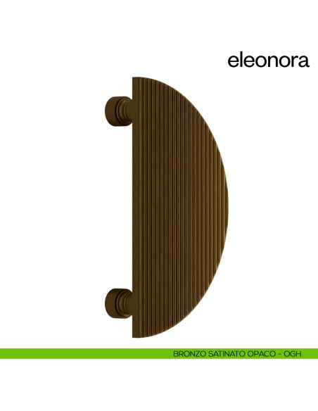 Maniglione per porta dnd handles Eleonora singolo bronzo satinato opaco