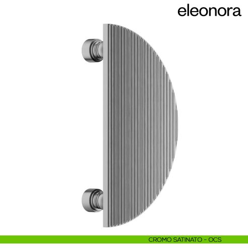 Maniglione per porta dnd handles Eleonora singolo cromo satinato