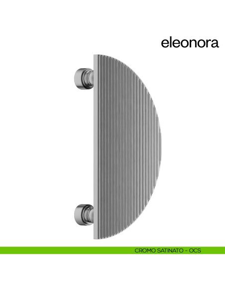 Maniglione per porta dnd handles Eleonora singolo cromo satinato