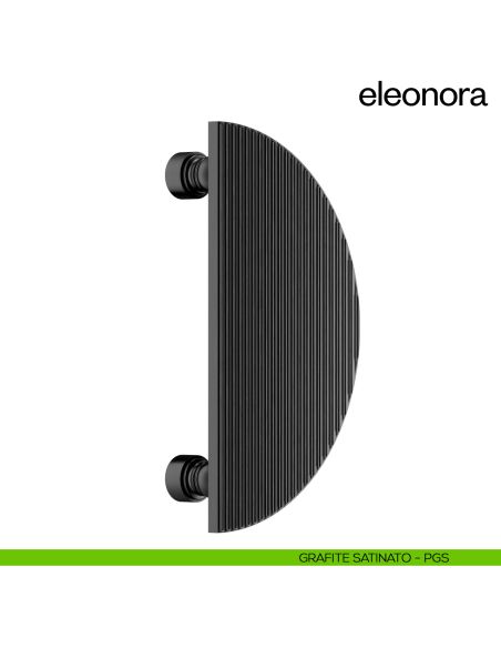 Maniglione per porta dnd handles Eleonora singolo grafite satinato