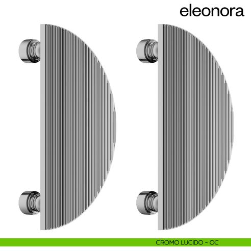 Maniglione per porta dnd handles Eleonora accoppiato cromo lucido