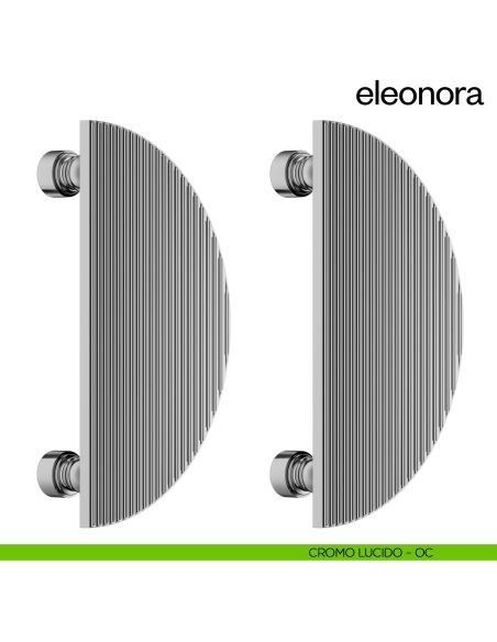 Maniglione per porta dnd handles Eleonora accoppiato cromo lucido