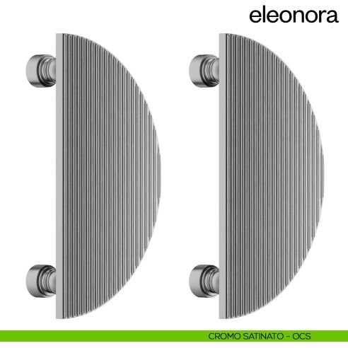 Maniglione per porta dnd handles Eleonora accoppiato cromo satinato