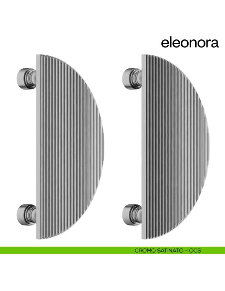 Maniglione per porta dnd handles Eleonora accoppiato cromo satinato
