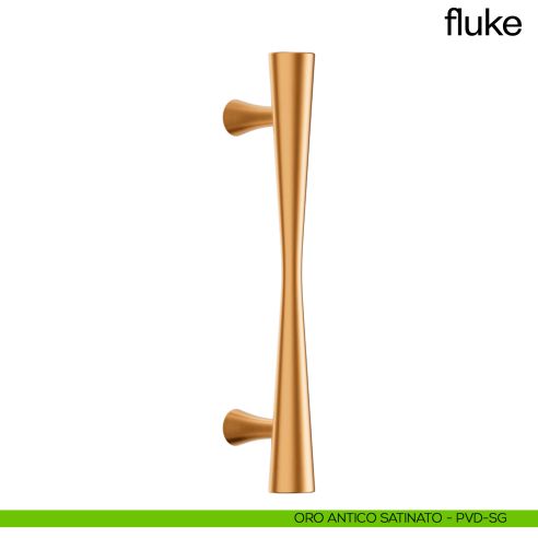 Maniglione per porta Fluke dnd Handles singolo oro antico satinato