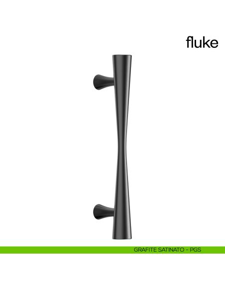 Maniglione per porta Fluke dnd Handles singolo grafite satinato