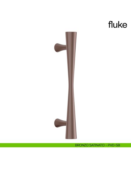 Maniglione per porta Fluke dnd Handles singolo bronzo satinato