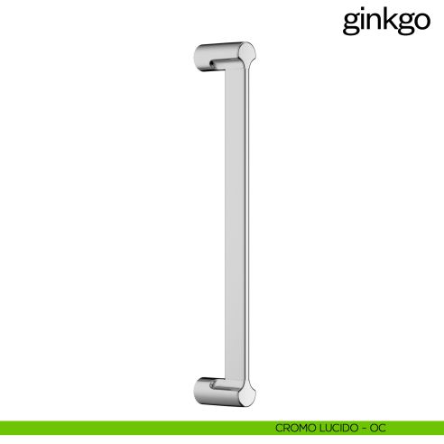 Maniglione per porta Ginkgo dnd Handles singolo cromo lucido