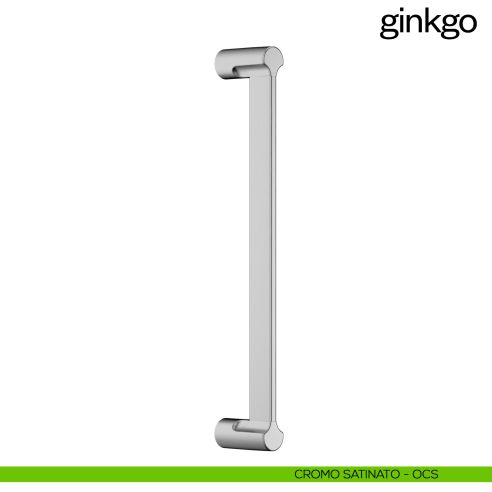Maniglione per porta Ginkgo dnd Handles singolo cromo satinato