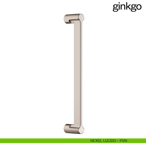 Maniglione per porta Ginkgo dnd Handles singolo nickel lucido