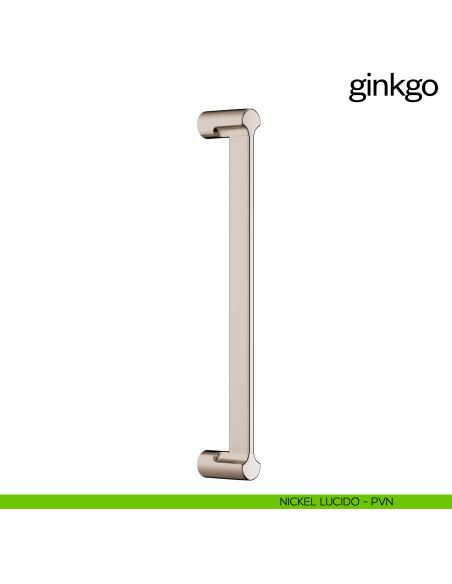 Maniglione per porta Ginkgo dnd Handles singolo nickel lucido