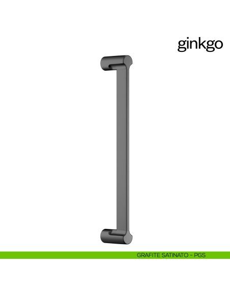 Maniglione per porta Ginkgo dnd Handles singolo grafite satinato
